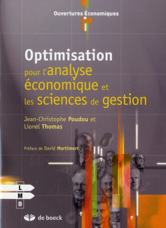 Optimisation pour l'analyse économique et les sciences de gestion