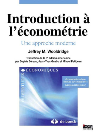 Introduction à l'économétrie. Une approche moderne