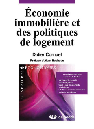Economie immobilière et des politiques de logement