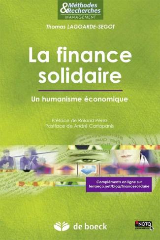 La finance solidaire. Un humanisme économique