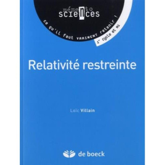 La relativité restreinte