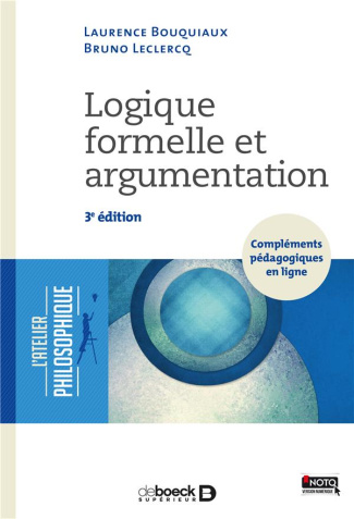 Logique formelle et argumentation. 3e édition