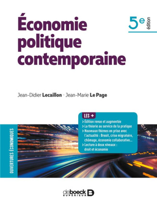 Economie politique contemporaine. 5e édition revue et augmentée
