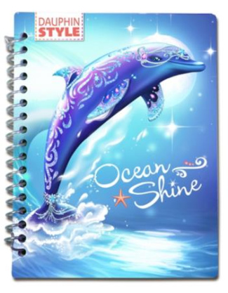 Dauphin style. Mon carnet créatif Ocean Shine