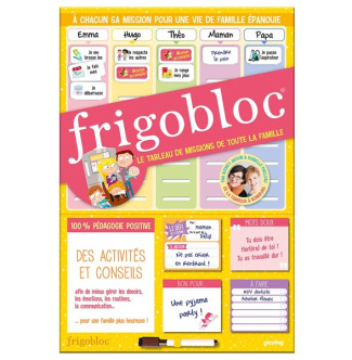 Frigobloc, le tableau des missions de toute la famille ! Avec 1 stylo effaçable