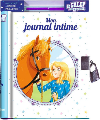 Mon journal intime Le galop des étoiles. Avec un stylo à encre pailletée