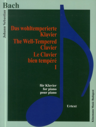 Bach - le clavier bien tempéré I - Pour piano. Partition