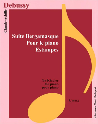 Debussy - Suite Bergamasque, pour le piano, Estampes. Partition