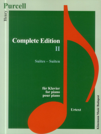 Purcell - Edition Complètes II - Suites - Pour piano. Partition