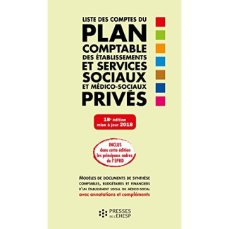 Liste des comptes du plan comptable des établissements et services sociaux et médico-sociaux privés.