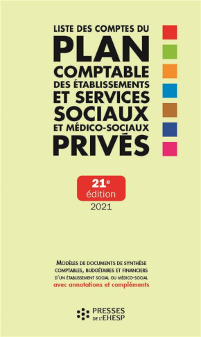 Liste des comptes du plan comptable des établissements et services sociaux et médico-sociaux privés.