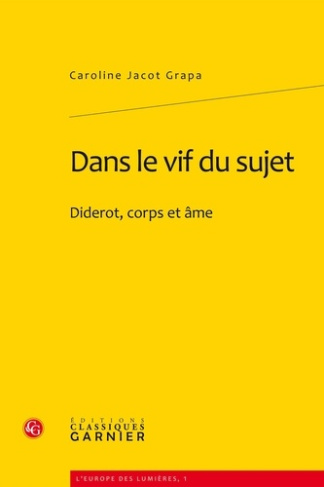 DANS VIF SUJET - DIDEROT CORPS AME