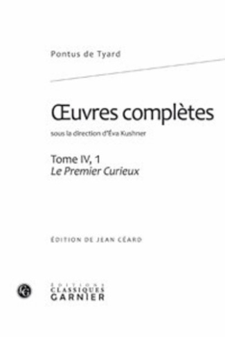 OEUVRES COMPLETES TOME IV 1 - PREMIER CURIEUX