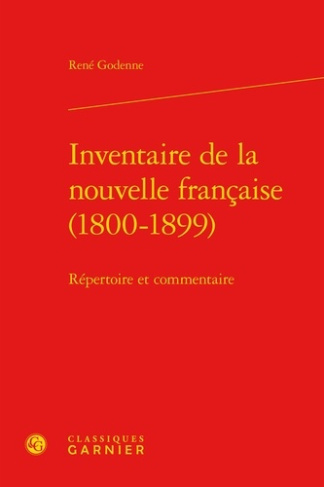 INVENTAIRE DE LA NOUVELLE FRANCAISE (1800 1899)