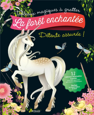 La forêt enchantée. Avec 12 tableaux détachables à gratter et 1 crayon biface en bois