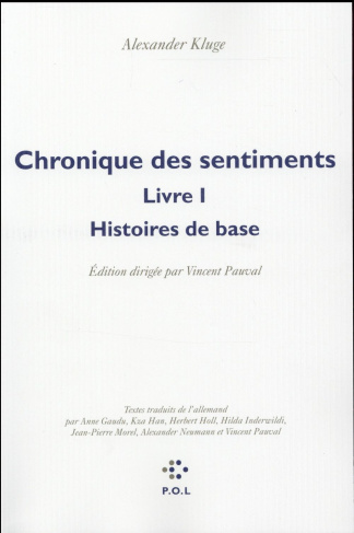 Chronique des sentiments Tome 1 : Histoires de base