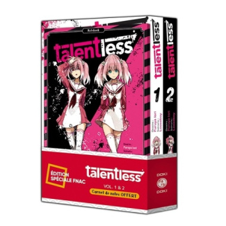 Talentless - pack spécial vol. 01 et 02   carnet de notes offert