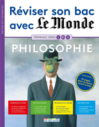Philosophie, Tle séries L, ES, S. Edition 2017