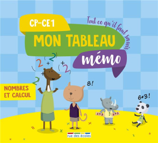 Mon tableau mémo nombres et calcul CP-CE1. Tout ce qu'il faut savoir, Edition 2018