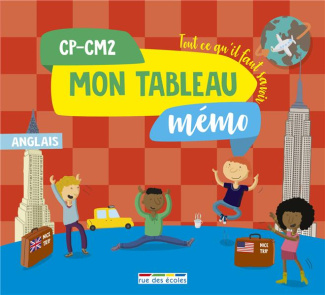 Mon tableau mémo anglais CP-CM2. Tout ce qu'il faut savoir, Edition 2018