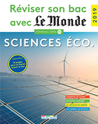 Sciences économiques et sociales Terminale, série ES. Edition 2019