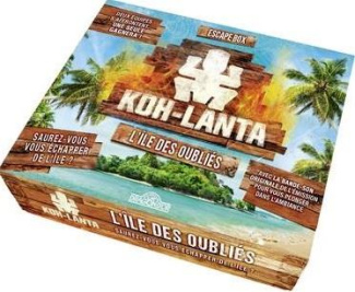 KOH-LANTA - L'ILE DES OUBLIES ESCAPE BOX - ESCAPE GAME ENFANT DE 2 A 5 JOUEURS - DES 8 ANS - TOME 1