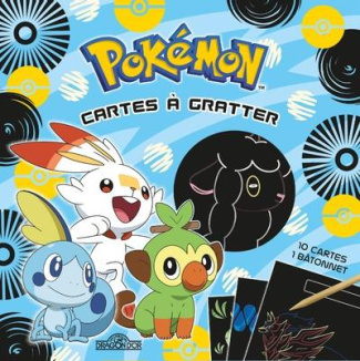 Pokémon Cartes à gratter Galar. Avec 10 cartes, 1 bâtonnet