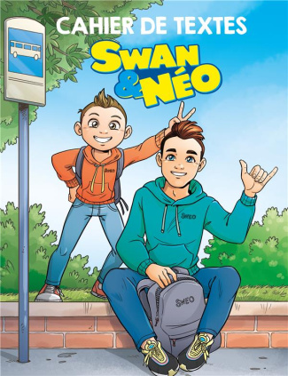 Cahier de textes Swan & Néo. Avec des stickers