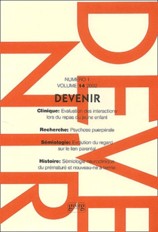 Devenir N° 1 Volume 14/2002