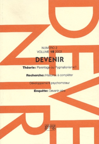 DEVENIR VOL 15 N 2 2003