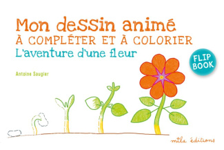 Mon dessin animé à compléter et à colorier. L'aventure d'une fleur