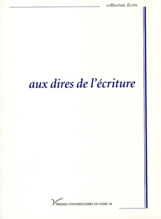Aux dires de l'écriture