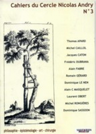 Cahiers du Cercle Nicolas Andry N° 3
