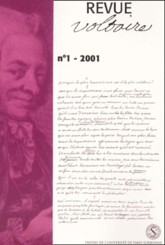 Revue Voltaire N° 1/2001 : Hommage à René Pomeau