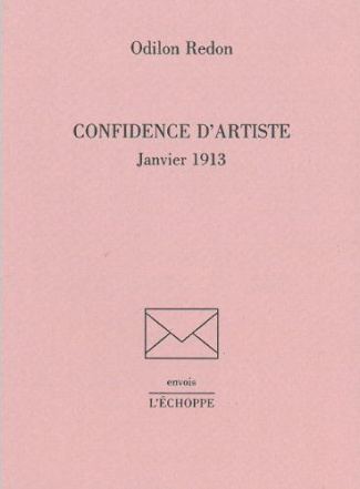 Confidence d'artiste. Janvier 1913
