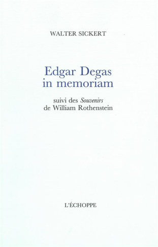 Edgar Degas, in memoriam