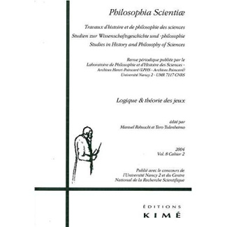 Philosophia Scientiae Volume 8 N° 2/2004 : Logique et théorie des jeux