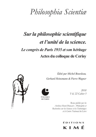 Philosophia Scientiae Volume 22 N°3/2018 : Sur la philosophie scientifique. L'héritage du Congrès d