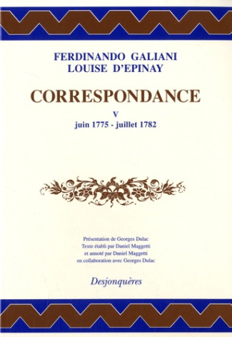 CORRESPONDANCE TOME V (JUIN 1775-JUILLET 1782)
