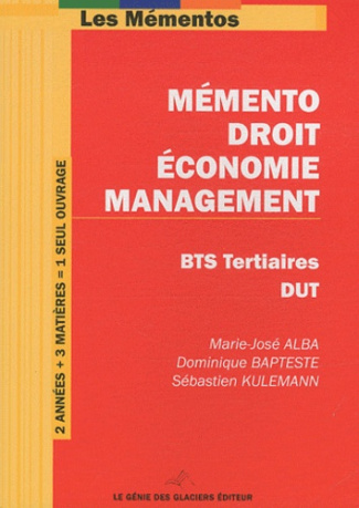 Memento droit-économie-management