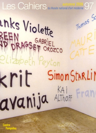 Les Cahiers du Musée national d'art moderne N° 97, automne 2006
