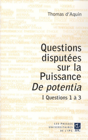 QUESTIONS DISCUTEES SUR LA PUISSANCE DE PONTENTIA