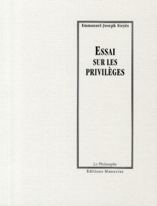 ESSAI SUR LES PRIVILEGES