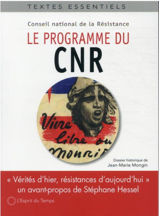 Le programme du Conseil National de la Résistance