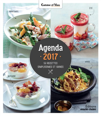 Agenda 2017. 53 recettes simplissimes et saines