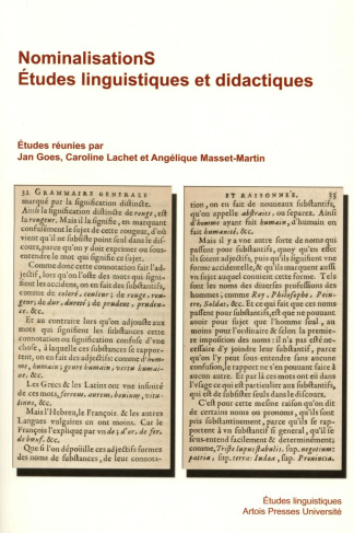 NominalisationS. Etudes linguistiques et didactiques