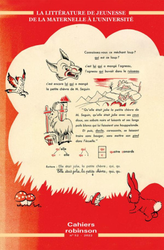 Cahiers Robinson N° 52/2022 : La littérature de jeunesse, de la maternelle à l'Université