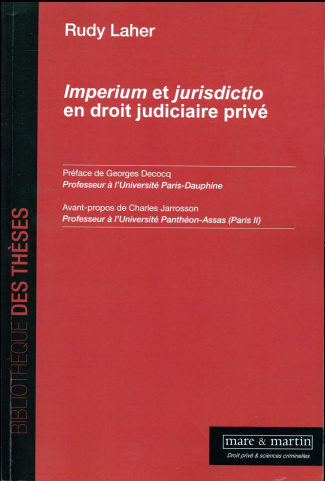 Imperium et jurisdictio en droit judiciaire privé