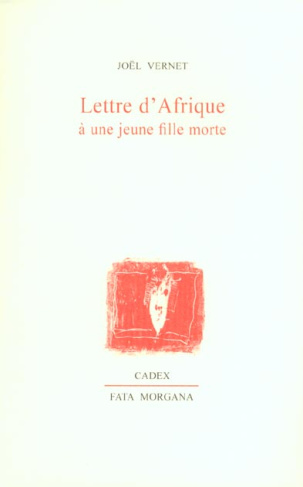Lettre d'Afrique à une jeune fille morte