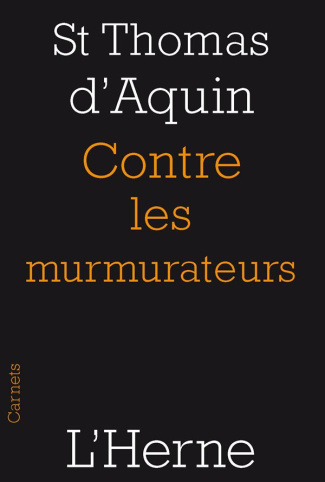 Contre les murmurateurs